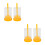 4Sets Practical Yellow Plastic Bee Marking Bottles for Beekeeping 6