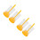 4Sets Practical Yellow Plastic Bee Marking Bottles for Beekeeping 8