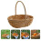 Durable Light Brown Plastic Rattan Multi-Use Woven Kitchen Basket 3