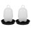 2Pcs Assorted Color Poultry Feeder Plastic Chicken Waterer for Coop 9