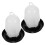 2Pcs Assorted Color Poultry Feeder Plastic Chicken Waterer for Coop 11