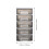 2Pcs Durable Black Plastic Desktop Storage Drawers Multi-Purpose Box 3