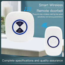 (1Button 1Receiver EU) Intelligent Home Outdoor 433mhz Doorbell Waterproof Electronic Doorbell Button Portable