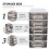 2Pcs Durable Black Plastic Desktop Storage Drawers Multi-Purpose Box 9
