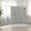 Seconique Dakota 3 Door Wardrobe Bedroom Set - Light Grey 1