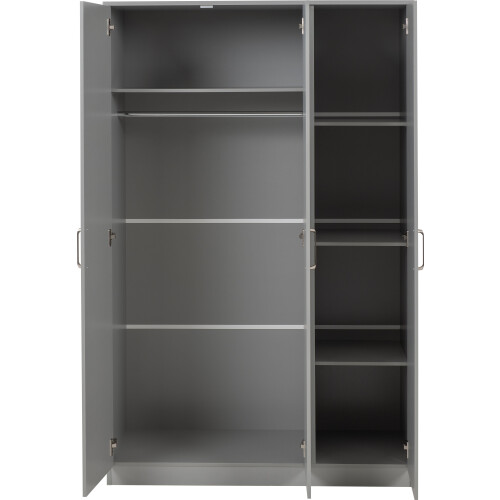 Seconique Dakota 3 Door Wardrobe Bedroom Set - Light Grey 1