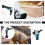 1Set Durable Brush-Less Angle Grinder Cutting Tool Black Metal Plastic 11