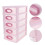 Pink Plastic Desktop Drawer Organizer Box for Office and Cosmetics 3