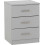 Seconique Dakota 3 Door Wardrobe Bedroom Set - Light Grey 6
