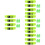 4Sets Multi-Purpose Light Green Suitcase Strap Set with Durable Tags 6