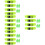 4Sets Multi-Purpose Light Green Suitcase Strap Set with Durable Tags 7
