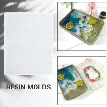 4x A5 A6 A7 Notebook Cover Resin Mold DIY UV Epoxy Silicone Molds Transparent Book Gift Resin Casting Molds Resin