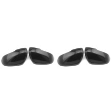 4x for S60 V40 2011-2017 Gloss Black Side Rearview Mirror Cover Caps 31402636, 31402628