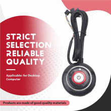 Desktop Computer Button with Dual USB and Audio PC External Start Button 165cm Cable