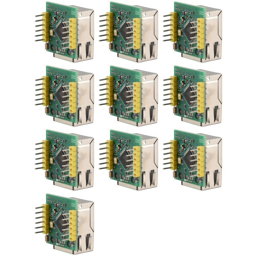 10X W5500 Ethernet Network Module SPI Interface Ethernet/TCP/IP Protocol Compatible WIZ820Io 1