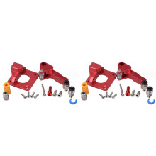 2X Dual Gear Extruder, Kompatibel med för 3 CR10 CR-10 Pro CR-10S Tornado Aluminium Drive Feed, för 3D-Skrivare