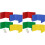 8 Pack Colorful Privacy Floders for Student Desks - Plastic Erasable - Testing Dividers for Classroom - Easy Clean 1
