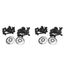 4X Mountain Bike Brake Disc Brake Bicycle Mechanical Disc Brake Set for Mountain Bike Pushes Caliper Piston with Rotor