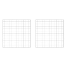 2X 1/6 ou 1/12 Échelle Miniature Dollhouse Tile Sticker OB11 Doll House Wall Paper Furniture Decoration, Square Blanc
