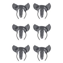 6X 3D Elefant Kopfband Tier Bauernhof Erwachsene Kinder Kostuem Maske Maskenball