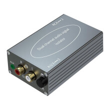 Audio Isolator RCA-2 Noise Reduction Filter Audio Eliminator, Noise Isolator Filer for Theater Audio Stereo Silver Gray