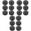 18Pcs Compact Plastic Mini Flag Stands for Indoor Party and Office 3