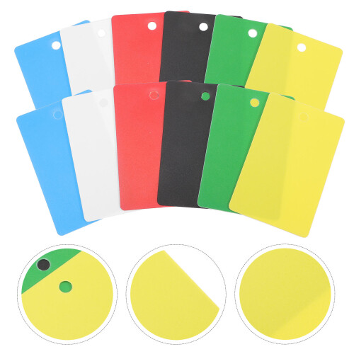 Marker Vertical Id Card Holder 30pcs Assorted Colors Pvc 1