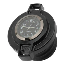(Black) Motorcycle Fuel Tank Cap with Clock for Harley Sporster XL 883 1200 Road King 1996-2023 Oil Gas Caps A