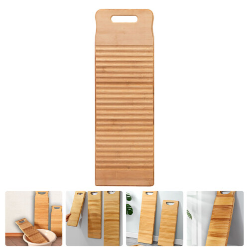 wooden laundry washboard thickened for home use 2
