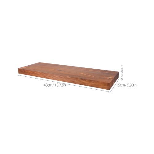 Hanging Wood Shelf Rustic Wall Organizer For Bathroom Kitchen Office 1