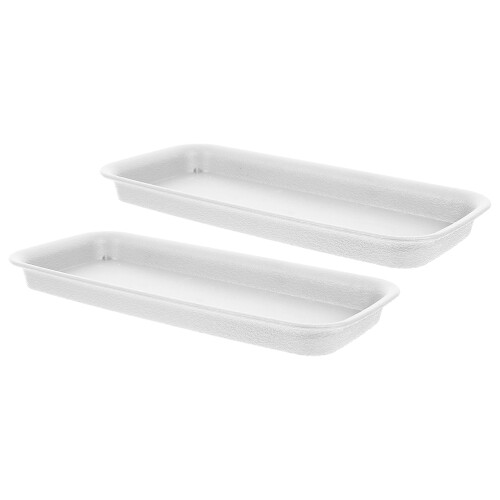 6 Pcs Rectangular Reusable Plant Water Trays For Indoor Outdoor Use 2