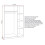 Seconique Dakota 3 Door Wardrobe Bedroom Set - Light Grey 9