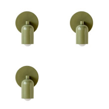 3X Colorful Nordic Wall Mounted Lamp for Hallway Hotel Decoration Sconce Light Background Modern Led Lighting E27,A
