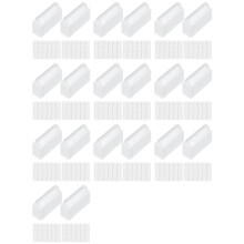 600Pcs Lip Balm Pouches Clear Plastic Clear Lipstick Money Holder Plastic Domes with Double Side Tape for DIY Crafts