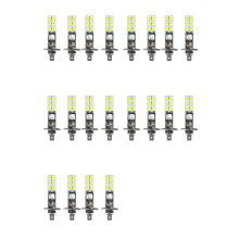 20 SZTUK H1 6000 K Super Biały 80 w LED Zestaw Żarówek do Reflektorów Przeciwmgielne Światło Drogowe