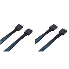 2X PCIE Oculink SFF 8611 4I to SAS SFF-8611 4I Server Super Speed Cable Data Extension Cable Data Transfer 1m