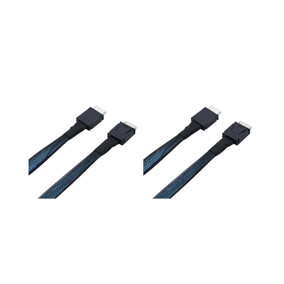 2X Pcie Oculink Sff 8611 4I To Sas Sff-8611 4I Server Super Speed Cable Data Extension Cable Data Transfer 1M 6033708786666
