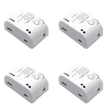 4X 1CH RF   7-32V AC  WIFI Tuya Remote Control 433 Light  10A Rele Relay Self-Locking Interlock