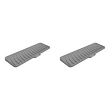 2X Tapete de Silicone para Torneira de Pia, Proteção Contra Respingos de Cozinha e Banheiro, Bandeja Coletora de Gotejamento