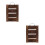 2Pcs Rustic Wood Wall Planters Brown Hanging Indoor Plant Display 5