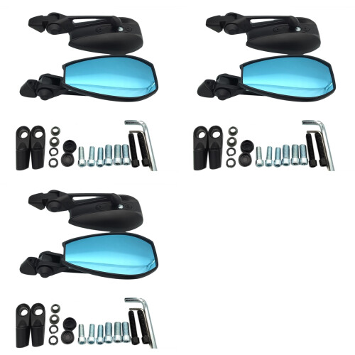 6X Motorcycle Rearview Mirrors Handlebar Rear View Mirror Handlebars Mirrors Motorcycle Accessories