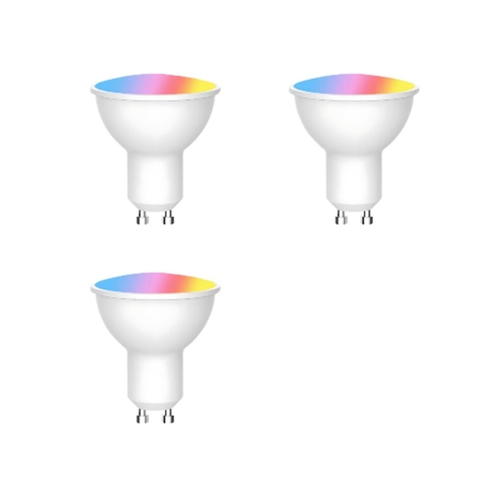 Tuya Gu10 Led Bulb Dimmable 6W 220V Life App Control Spot Bulb Works With Alexa 3Pcs Light 6033949665287