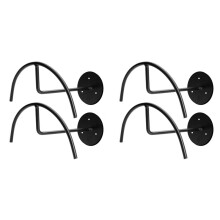 4pcs Carbon Steel Semicircle Rack Baseball Hat Storage Shelf Wall Hanging Hat Stand Hat Support
