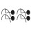 4pcs Carbon Steel Semicircle Rack Baseball Hat Storage Shelf Wall Hanging Hat Stand Hat Support 1