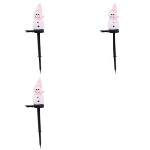 3X Decorazioni Natalizie Luci Solari Decorazioni da Giardino per Esterni Pupazzo di Neve-Ornamenti Natalizi Decorazioni da Giardino Ad Energia Solare