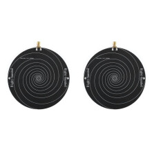 2X Antennes à Polarisation Circulaire Large Bande 0,51-10 GHz Antennes Spirales Équiangulaires RFID Haute Fréquence Rotation à Droite