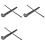 3X Rear Windshield Wiper Arm Blade Set for- Cayenne 2011-2017 95862804000 1