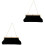2Pcs Black Sparkly Clutch Bag Versatile Evening Handbag 5