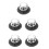 5Pcs Non-Scratch Stainless Steel Scrubber with Short Handle for Pots 7