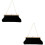 2Pcs Black Sparkly Clutch Bag Versatile Evening Handbag 8
